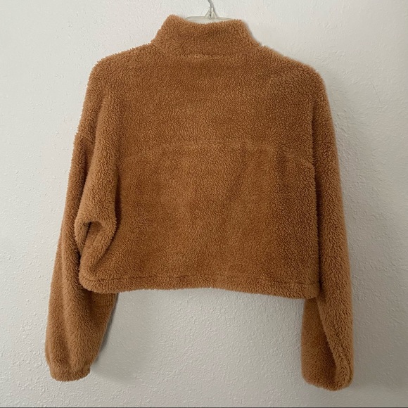 Zaful soft cropped half zip sweatshirt - Picture 3 of 5